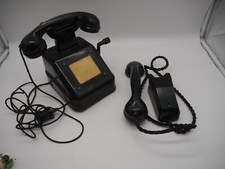 Kurbeltelefon  Reichsbahn Reichspost Bakelit  Fernsprecher + Extrahörer