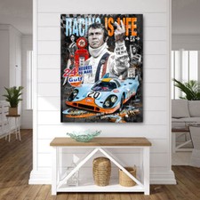 Pop Art Leinwand Bild Steve