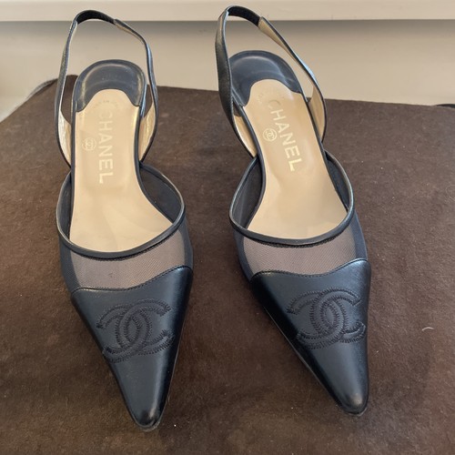 Chanel slingpumps schuhe 37 - chanel,