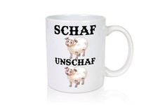 Schaf Unschaf - Tasse Weiß