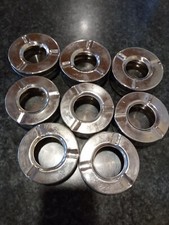 8xAschenbecher edelstahl mit deckel