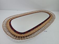 Korbspiegel GL Gast. Lomm. Sybille String-Ära Deko Einrichtung Möbel #241189