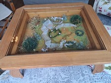 Glastisch Mit Dekoschublade Vom Tischler Angefertigt 