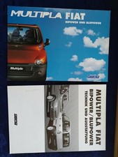 FIAT Multipla Bipower + Blupower Erdgas Prospekt 11.1999 + technische Daten