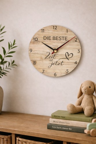 Wanduhr die beste zeit - -,