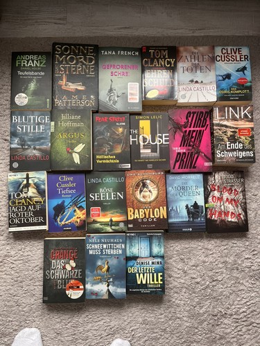 Buchpaket 25x thriller - buchpaket:,