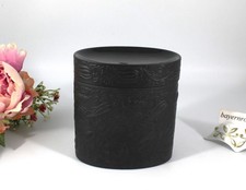 Rosenthal Porcelaine noire Björn Wiinblad, Zigarettendose / Deckeldose schwarz