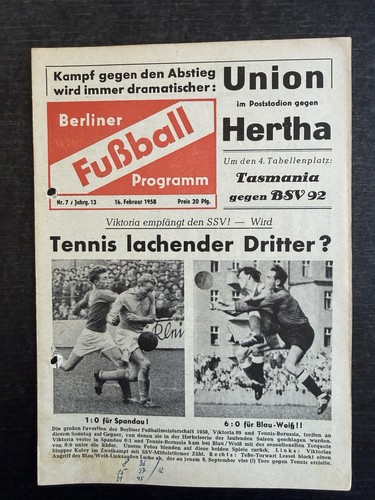 1958 union hertha - 16.02.1958,