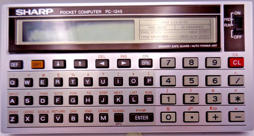 Sharp pocket computer - sharp,