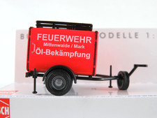 Busch 54908 Schlauchanhänger STA "Feuerwehr Mittenwalde/Mark (DDR)" 1:87 NEU/OVP