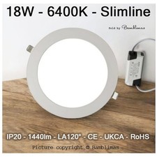 18W LED Rund Slimline Panel