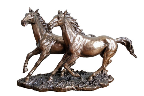 Pferdepaar wilden galopp - im,