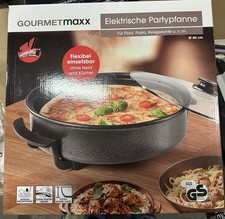 GOURMETmaxx Elektrische Multifunktionspfanne ⌀ 40cm | Mit Thermostat, Glasdeckel