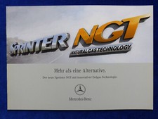 Mercedes-Benz Sprinter NGT Erdgas-Technik MJ 2008 - Prospekt Brochure 10.2007