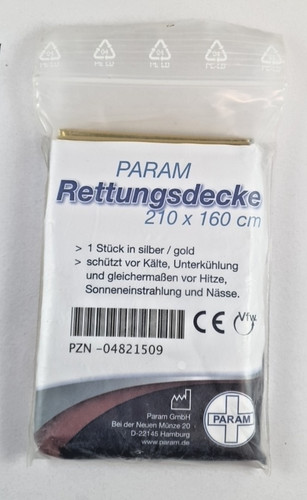 Rettungsdecke notfalldecke - rettungsdecke,