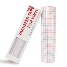 Transferfolie Plotter Vinyl, 30,5cm x 914cm, rot, Gitter, für Silhouette