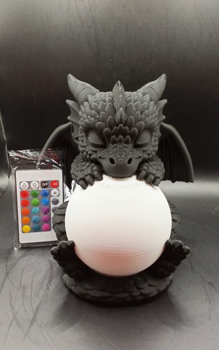 Drachen nachttisch lampe - drachen, mit