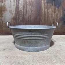 Alte kleine Zinkwanne Rund