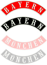 Rückenaufnäher Bogen oben "Bayern" Patch Kutte