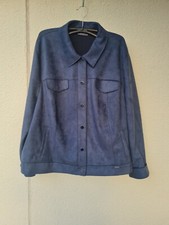 Samoon Wildlederimitat langarm Blusenweste 48