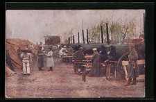 Feldbäckerei mit Soldaten