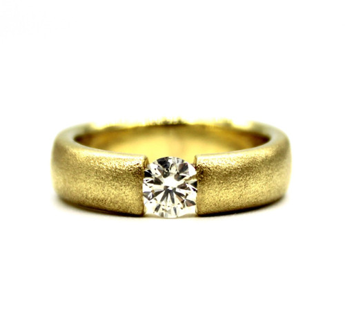585 gelbgold ring solitär - 585,
