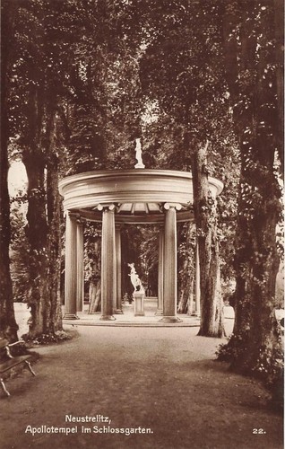 Neustrelitz apollotempel im - ak,