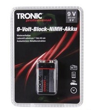 TRONIC 9-Volt-Block-NiMH-Akkus