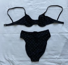 Bikini von Diva by Rachel Pappo Größe: Oberteil: 38 Unterteil: 40 Farbe: Schwarz