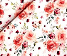 Baumwolljersey * Rosenzauber * Meterware * NEU