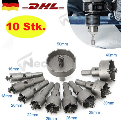 10x lochsäge hartmetall - hartmetall, hm