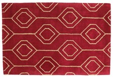 Kurzflor Wollteppich 120x180