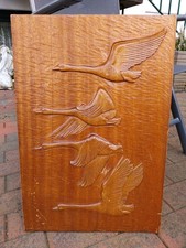 Handgeschnitztes Holz Relief