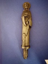 WANDBILD "HEILIGE BARBARA"  -Orig.BHS sign. (GUSSEISEN;GUSS,EISEN,KUNSTGUSS)