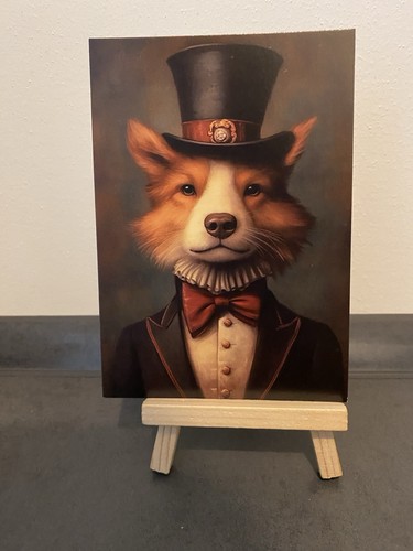 Postkarte motivkarte hund - postkarte, mit
