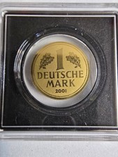 Eine Goldmark DM - Neuprägung zu 75 Jahre BRD Gold 999/1000 Gold Collection