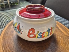 Bezaubernde alte Keks Dose aus Keramik Biscotti handgefertigt