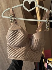Damen Kunstleder Tank Bustier