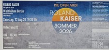 1 Ticket Top Platz Roland Kaiser Waldbühne Sa 22.08.2026