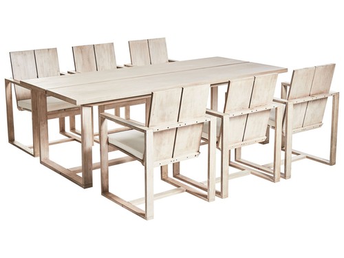 Gartenmöbel set akazienholz - akazienholz, 6