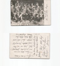 (b85483)   Fotoansichtskarte deutsche Soldaten mit Gasmaske, kurz vor einem