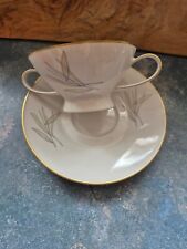 Rosenthal Suppentasse + Teller Serie Form 2000 Dekor Gräser sehr guter Zustand