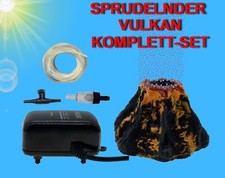 Aquarium Deko kleiner sprudelnder 🐠 VULKAN ➕ LUFTPUMPE 🐠 Dekoration Zubehör