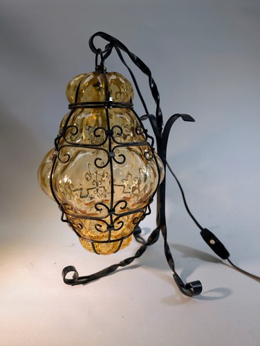 Traubenlampe bernstein glas - traubenlampe,