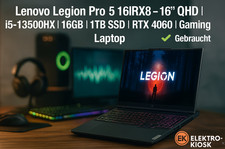 💻 Lenovo Legion Pro 5 16IRX8 16" QHD i5-13500HX 16GB 1TB RTX 4060 Gaming Laptop