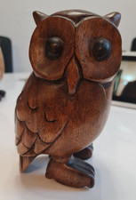 holz eule geschnitzt wurde im Kunstgewerbe Geschäft gekauft hoher NP
