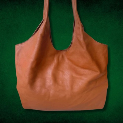 Cos folded leather shopper - folded,