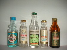 5x Miniaturflaschen Spirituosen Schnaps - Set H792 VODKA - minibottles 🍾