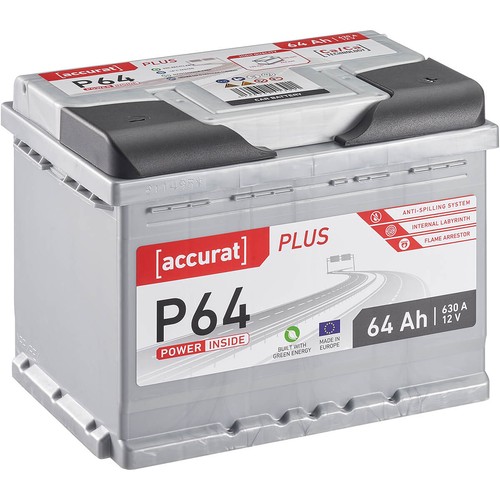 Accurat plus autobatterie 64ah - autobatterie,