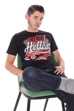 Hotrod Hellcat Rockabilly Tattoo KUSTOM WORKS Rockabilly Vintage Car T-Shirt